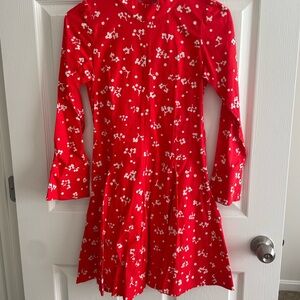 Sonya Rykiel mini dress with micro flute sleeveve